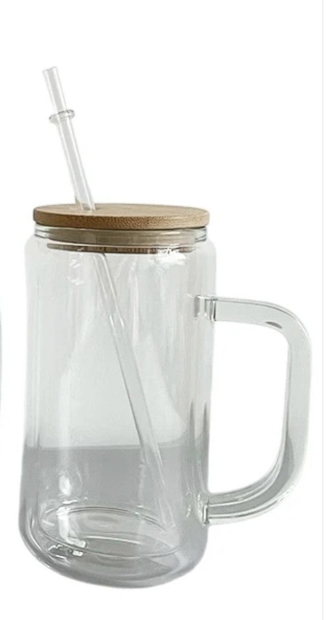 16oz Glass SnowGlobe (Handle)